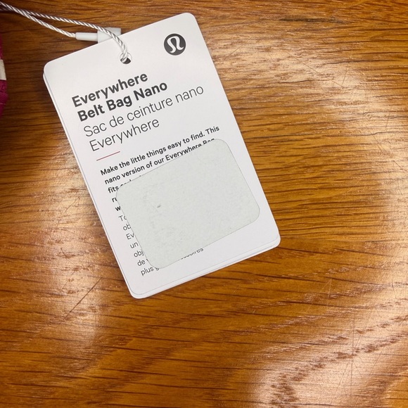 Lululemon Everywhere Belt Bag Nano Pink | NWT | Mini Crossbody Pouch Keychain - Picture 6 of 6